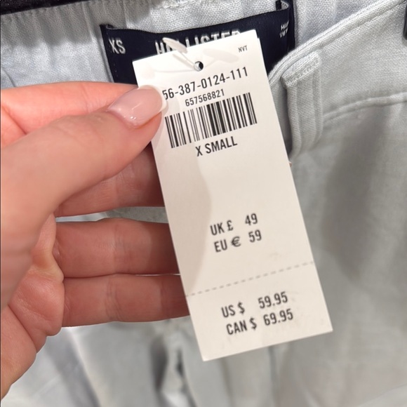 Women’s baby blue Cargo Pants - Picture 3 of 4